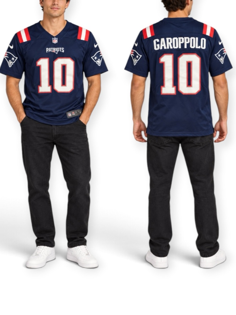 Nike Patriots Jimmy Garoppolo #10 On Field Jersey Men’s L